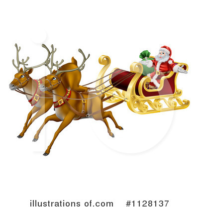Royalty-Free (RF) Santa Clipart Illustration by AtStockIllustration - Stock Sample #1128137