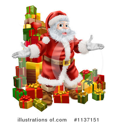 Royalty-Free (RF) Santa Clipart Illustration by AtStockIllustration - Stock Sample #1137151