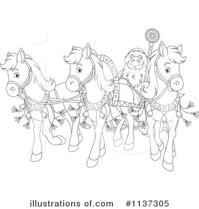 Royalty-Free (RF) Santa Clipart Illustration by Alex Bannykh - Stock Sample #1137305