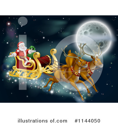 Royalty-Free (RF) Santa Clipart Illustration by AtStockIllustration - Stock Sample #1144050