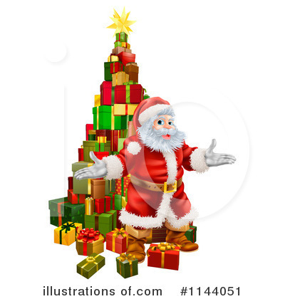 Royalty-Free (RF) Santa Clipart Illustration by AtStockIllustration - Stock Sample #1144051