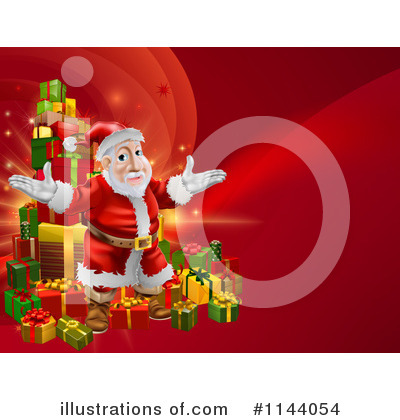 Royalty-Free (RF) Santa Clipart Illustration by AtStockIllustration - Stock Sample #1144054