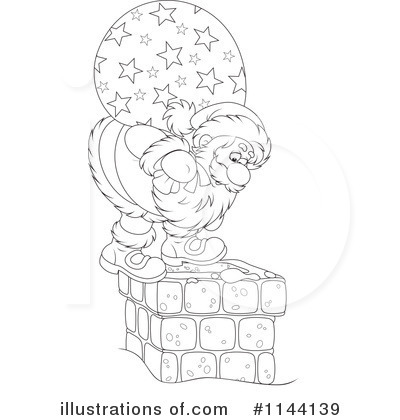 Royalty-Free (RF) Santa Clipart Illustration by Alex Bannykh - Stock Sample #1144139