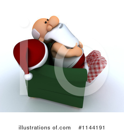 Royalty-Free (RF) Santa Clipart Illustration by KJ Pargeter - Stock Sample #1144191