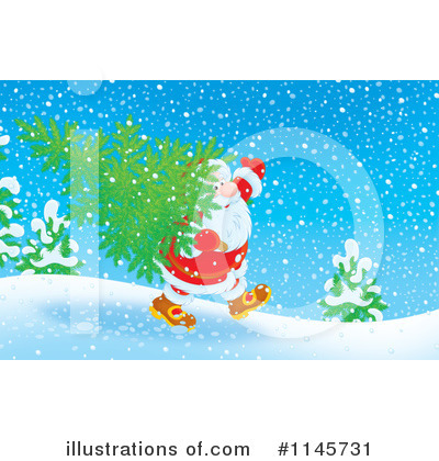 Royalty-Free (RF) Santa Clipart Illustration by Alex Bannykh - Stock Sample #1145731
