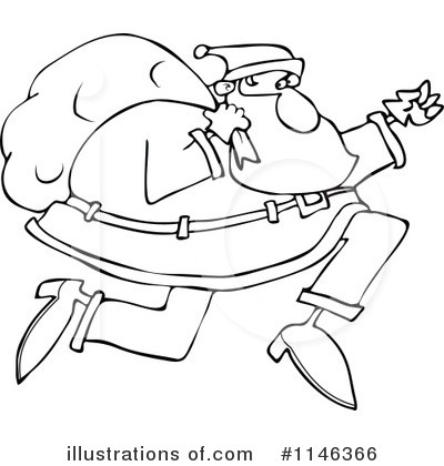 Royalty-Free (RF) Santa Clipart Illustration by djart - Stock Sample #1146366