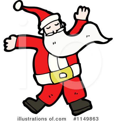 Royalty-Free (RF) Santa Clipart Illustration by lineartestpilot - Stock Sample #1149863