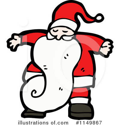 Royalty-Free (RF) Santa Clipart Illustration by lineartestpilot - Stock Sample #1149867