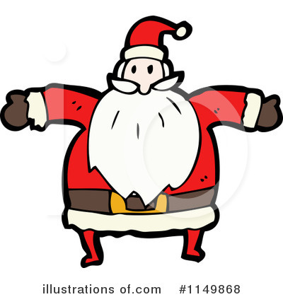Royalty-Free (RF) Santa Clipart Illustration by lineartestpilot - Stock Sample #1149868
