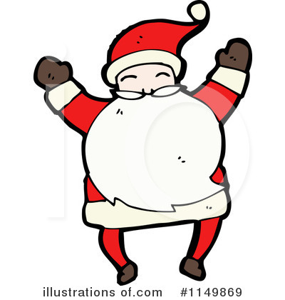 Royalty-Free (RF) Santa Clipart Illustration by lineartestpilot - Stock Sample #1149869