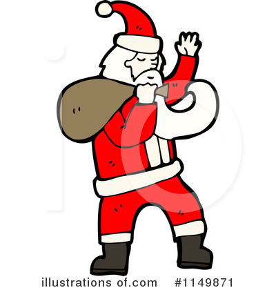 Royalty-Free (RF) Santa Clipart Illustration by lineartestpilot - Stock Sample #1149871