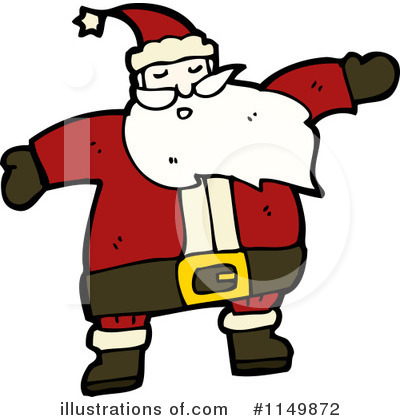 Royalty-Free (RF) Santa Clipart Illustration by lineartestpilot - Stock Sample #1149872