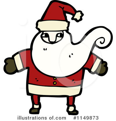 Royalty-Free (RF) Santa Clipart Illustration by lineartestpilot - Stock Sample #1149873