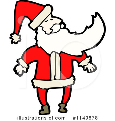 Royalty-Free (RF) Santa Clipart Illustration by lineartestpilot - Stock Sample #1149878