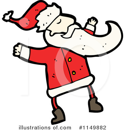 Royalty-Free (RF) Santa Clipart Illustration by lineartestpilot - Stock Sample #1149882