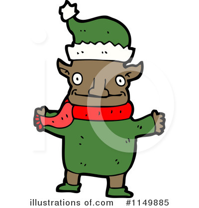 Royalty-Free (RF) Santa Clipart Illustration by lineartestpilot - Stock Sample #1149885