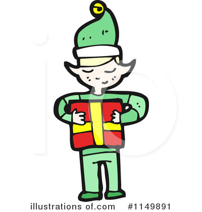 Royalty-Free (RF) Santa Clipart Illustration by lineartestpilot - Stock Sample #1149891