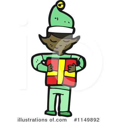 Royalty-Free (RF) Santa Clipart Illustration by lineartestpilot - Stock Sample #1149892