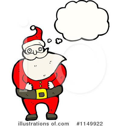 Royalty-Free (RF) Santa Clipart Illustration by lineartestpilot - Stock Sample #1149922