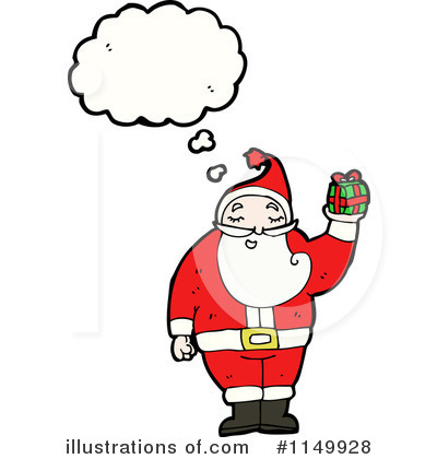 Royalty-Free (RF) Santa Clipart Illustration by lineartestpilot - Stock Sample #1149928