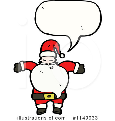 Royalty-Free (RF) Santa Clipart Illustration by lineartestpilot - Stock Sample #1149933