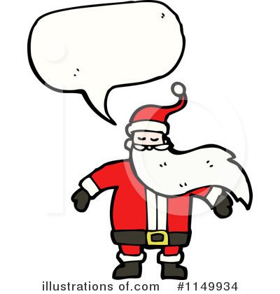 Royalty-Free (RF) Santa Clipart Illustration by lineartestpilot - Stock Sample #1149934