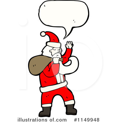Royalty-Free (RF) Santa Clipart Illustration by lineartestpilot - Stock Sample #1149948