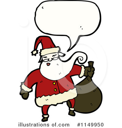 Royalty-Free (RF) Santa Clipart Illustration by lineartestpilot - Stock Sample #1149950