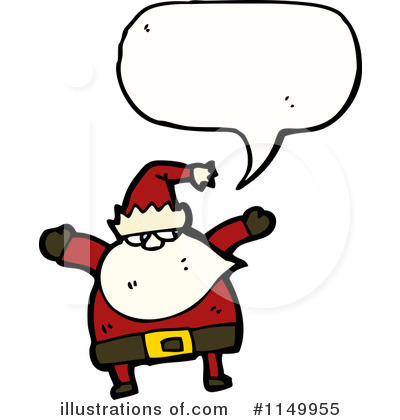 Royalty-Free (RF) Santa Clipart Illustration by lineartestpilot - Stock Sample #1149955