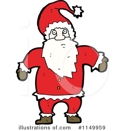 Royalty-Free (RF) Santa Clipart Illustration by lineartestpilot - Stock Sample #1149959