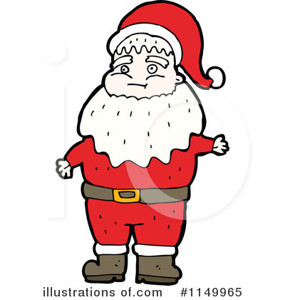 Royalty-Free (RF) Santa Clipart Illustration by lineartestpilot - Stock Sample #1149965