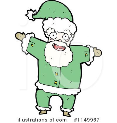 Royalty-Free (RF) Santa Clipart Illustration by lineartestpilot - Stock Sample #1149967