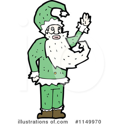Royalty-Free (RF) Santa Clipart Illustration by lineartestpilot - Stock Sample #1149970