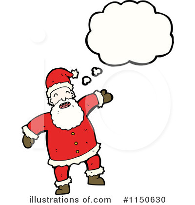 Royalty-Free (RF) Santa Clipart Illustration by lineartestpilot - Stock Sample #1150630