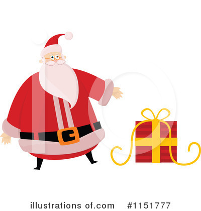 Royalty-Free (RF) Santa Clipart Illustration by lineartestpilot - Stock Sample #1151777