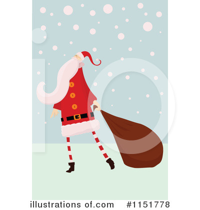 Royalty-Free (RF) Santa Clipart Illustration by lineartestpilot - Stock Sample #1151778
