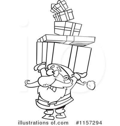 Royalty-Free (RF) Santa Clipart Illustration by toonaday - Stock Sample #1157294