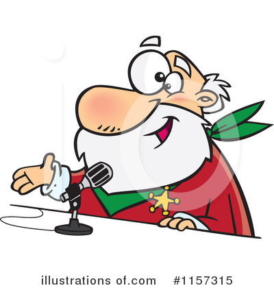 Royalty-Free (RF) Santa Clipart Illustration by toonaday - Stock Sample #1157315