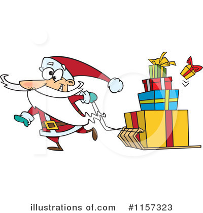 Royalty-Free (RF) Santa Clipart Illustration by toonaday - Stock Sample #1157323