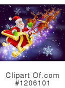 Santa Clipart #1206101 by AtStockIllustration