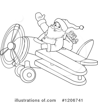 Royalty-Free (RF) Santa Clipart Illustration by Pushkin - Stock Sample #1206741