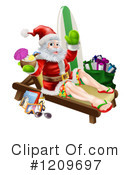 Santa Clipart #1209697 by AtStockIllustration