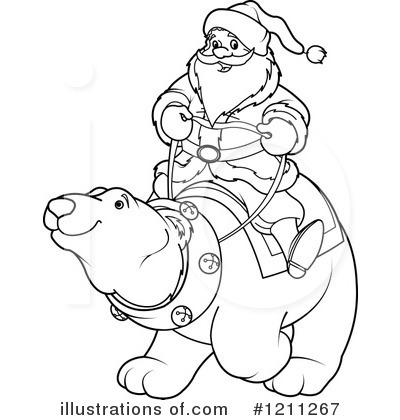 Royalty-Free (RF) Santa Clipart Illustration by Pushkin - Stock Sample #1211267