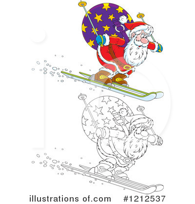 Royalty-Free (RF) Santa Clipart Illustration by Alex Bannykh - Stock Sample #1212537