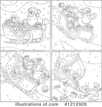 Royalty-Free (RF) Santa Clipart Illustration by Alex Bannykh - Stock Sample #1212926