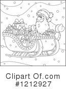 Santa Clipart #1212927 by Alex Bannykh