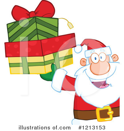 Royalty-Free (RF) Santa Clipart Illustration by Hit Toon - Stock Sample #1213153