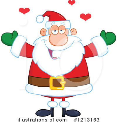 Royalty-Free (RF) Santa Clipart Illustration by Hit Toon - Stock Sample #1213163