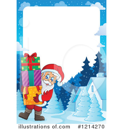 Royalty-Free (RF) Santa Clipart Illustration by visekart - Stock Sample #1214270
