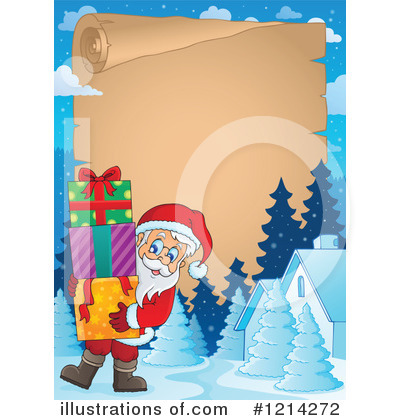 Royalty-Free (RF) Santa Clipart Illustration by visekart - Stock Sample #1214272